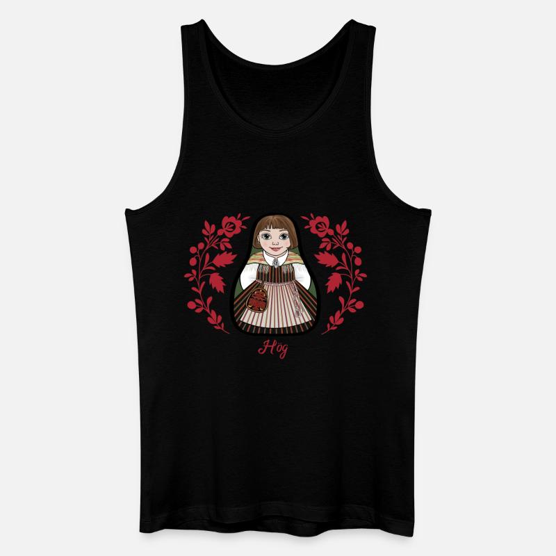 Höchste Inta mit Blumen. - Männer Bio Tank Top - Schwarz