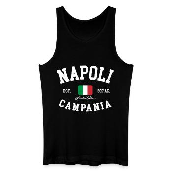 Napoli Campania Italia Flagge Italien Neapel - Männer Bio Tank Top - Schwarz - Vorne