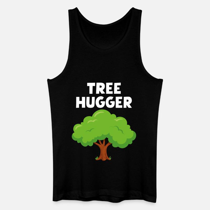 Baum-Umarmer - Männer Bio Tank Top - Schwarz