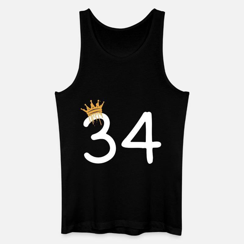 34 - Männer Bio Tank Top - Schwarz