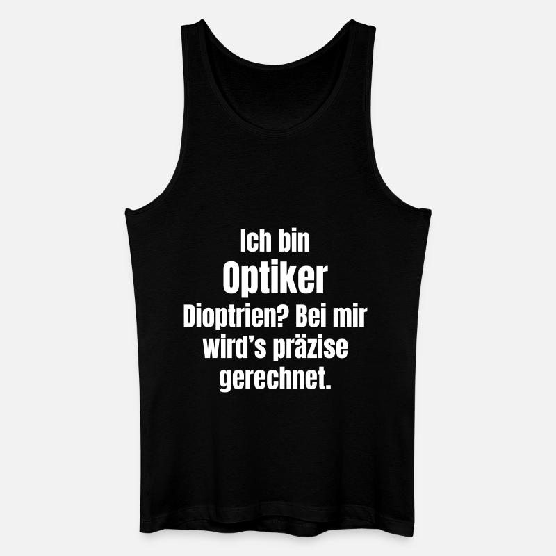 Optiker - Männer Bio Tank Top - Schwarz