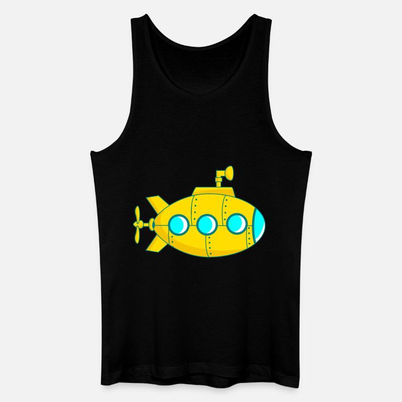 Gelbes U-Boot - Männer Bio Tank Top - Schwarz