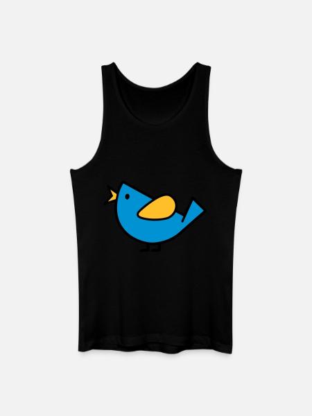 Oiseau - Débardeur bio Homme - noir