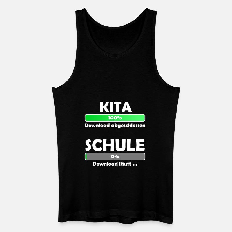 Schule loading - Schulbeginn - Einschulung - Männer Bio Tank Top - Schwarz