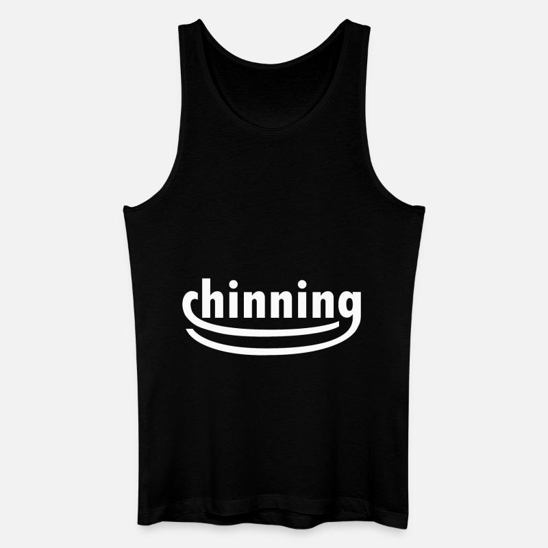 chinning - white - Männer Bio Tank Top - Schwarz