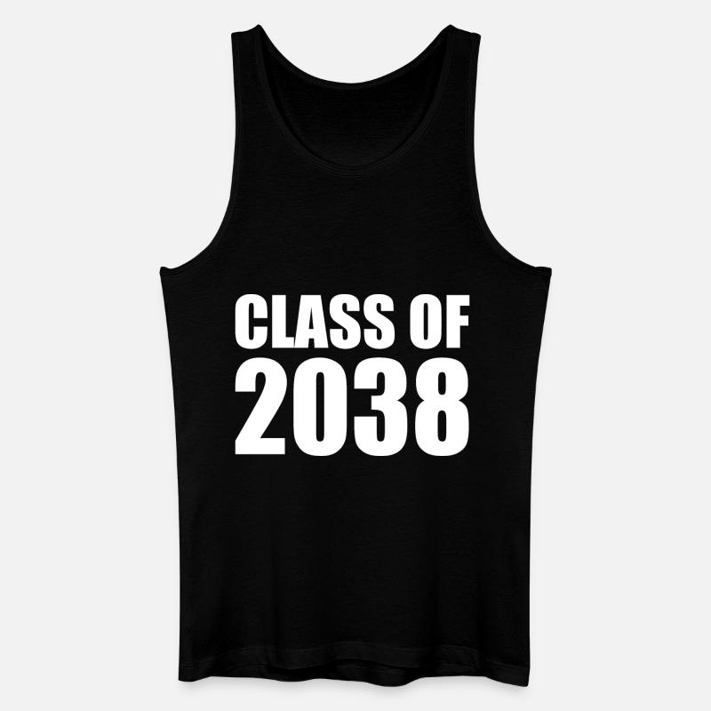 Class of 2038 - Männer Bio Tank Top - Schwarz