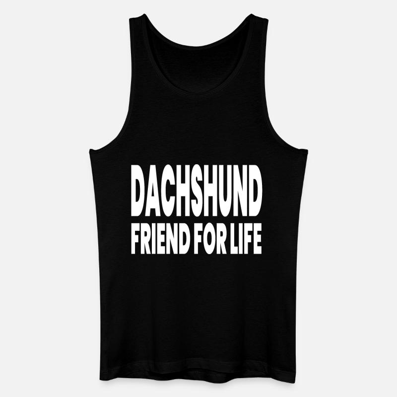Dackel - Männer Bio Tank Top - Schwarz