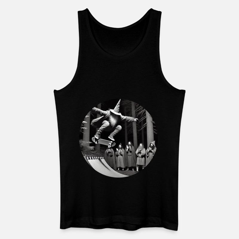 crazy wizard skateboard - Männer Bio Tank Top - Schwarz