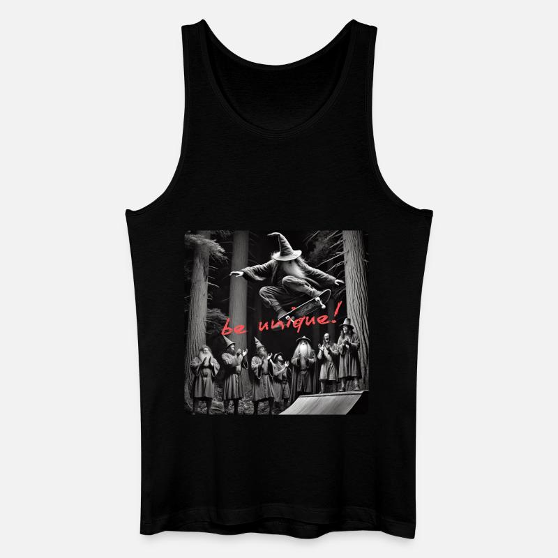 crazy wizard skateboard - Männer Bio Tank Top - Schwarz