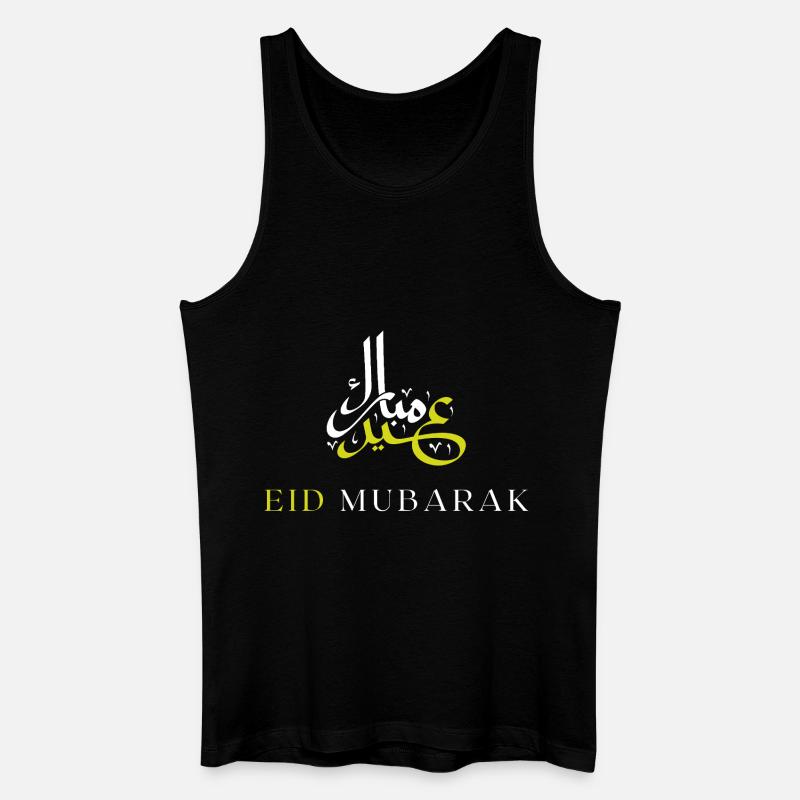 Islam Eid Mubarak - Männer Bio Tank Top - Schwarz