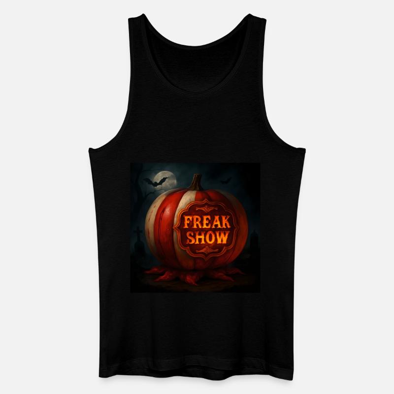 Halloween Kürbis Geschenk - Männer Bio Tank Top - Schwarz