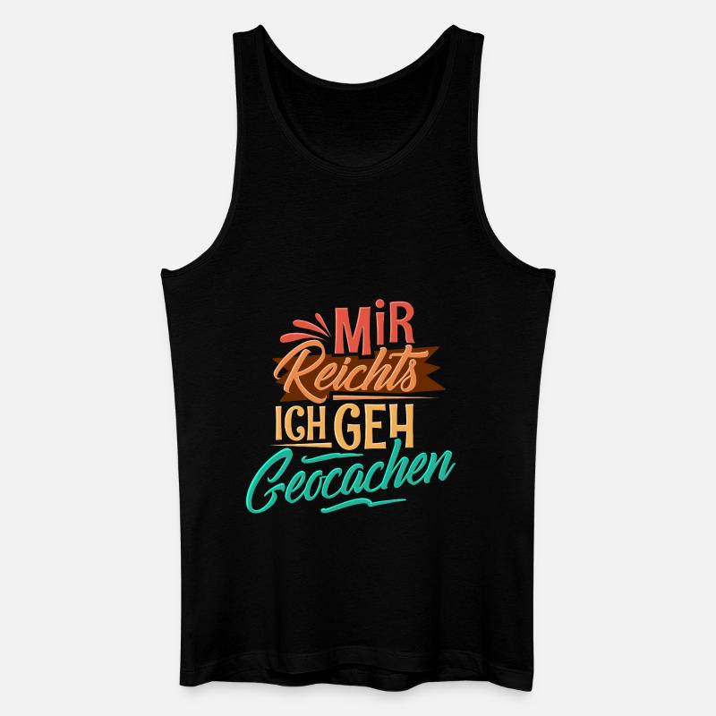 Geocaching - Männer Bio Tank Top - Schwarz