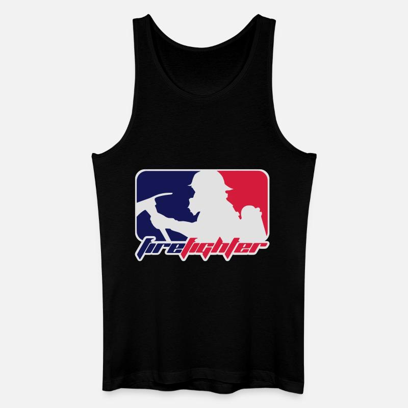 firefighter - Männer Bio Tank Top - Schwarz