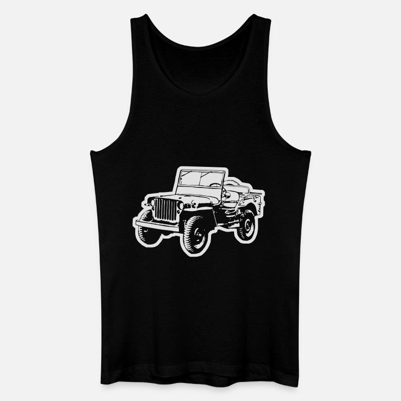 Jeep (Differenzbild) - Männer Bio Tank Top - Schwarz