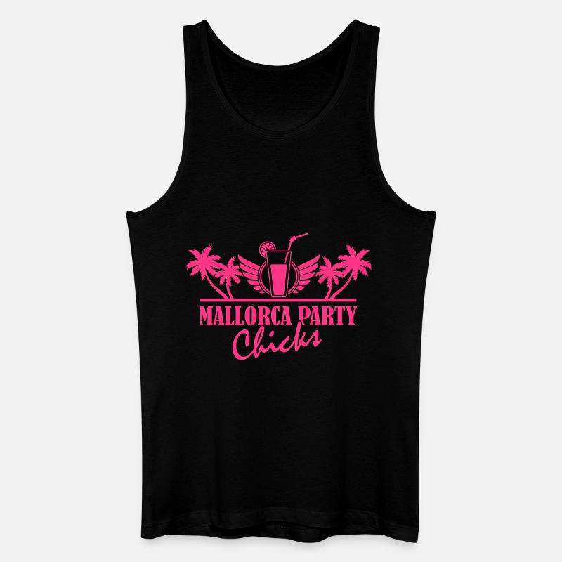 mallorca_party_chicks_01 - Männer Bio Tank Top - Schwarz
