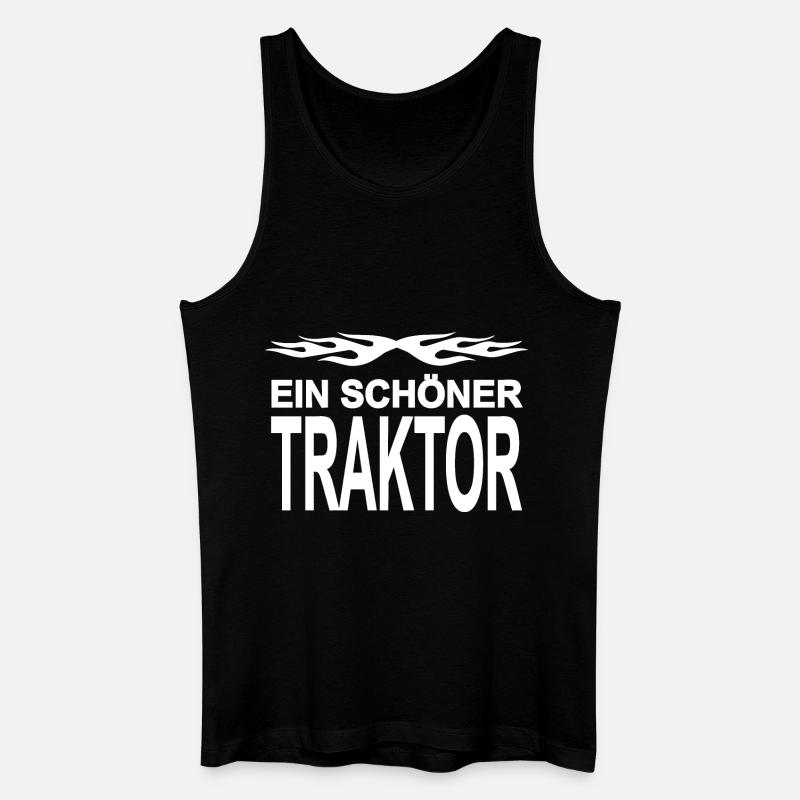 Traktor - Männer Bio Tank Top - Schwarz