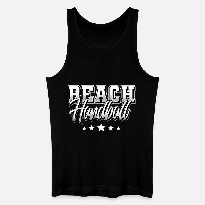 Beach Handball - Männer Bio Tank Top - Schwarz