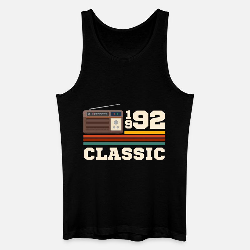 Jubiläum 1992 Retro-Klassiker - Männer Bio Tank Top - Schwarz