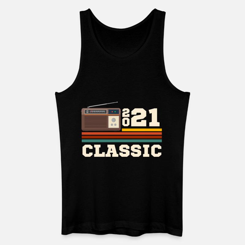 Retro-Klassiker 2021 Jubiläum - Männer Bio Tank Top - Schwarz