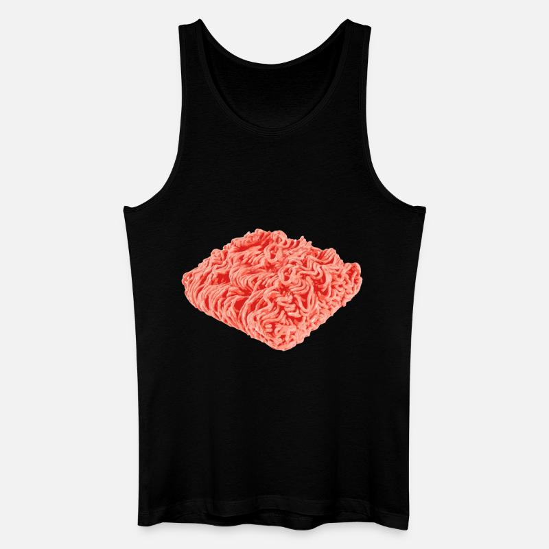 Hackfleisch - Männer Bio Tank Top - Schwarz