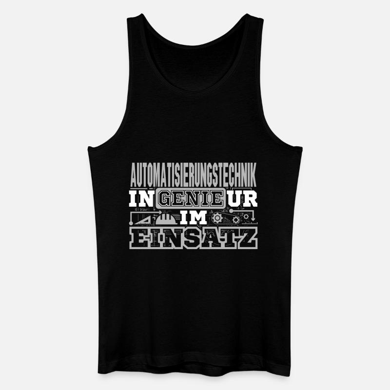 Automatisierungstechnik - Männer Bio Tank Top - Schwarz