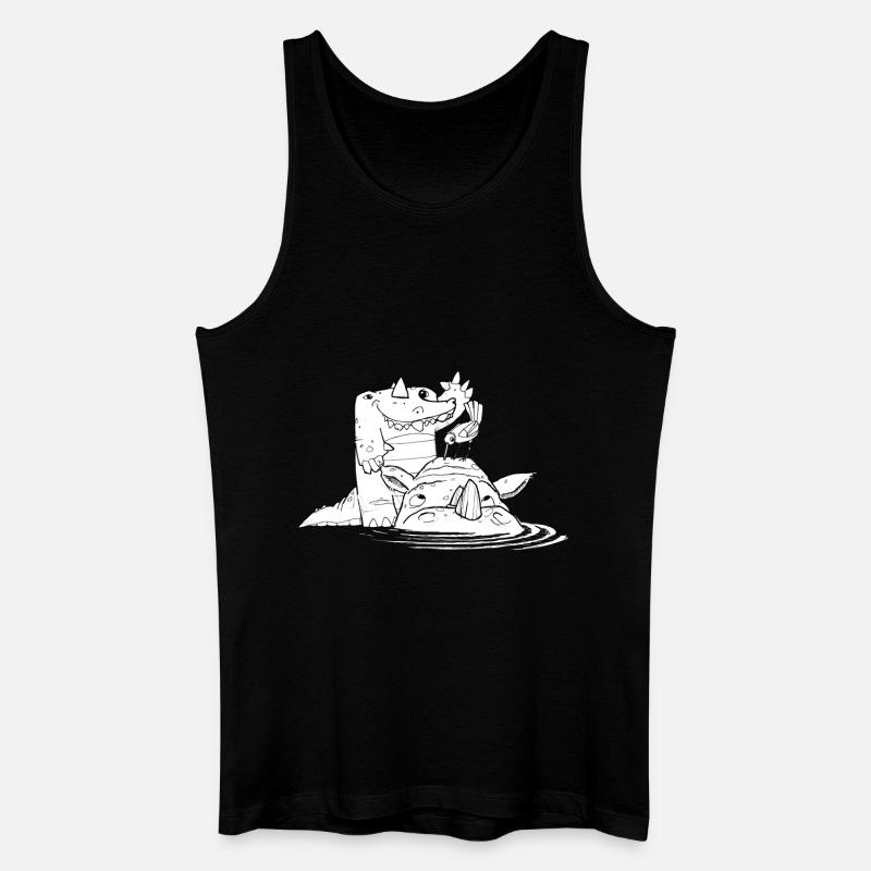 KrokoCrew - Männer Bio Tank Top - Schwarz
