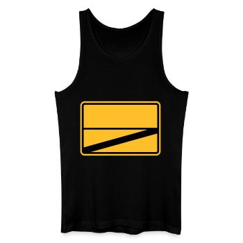 Ortsschild - Männer Bio Tank Top - Schwarz - Vorne