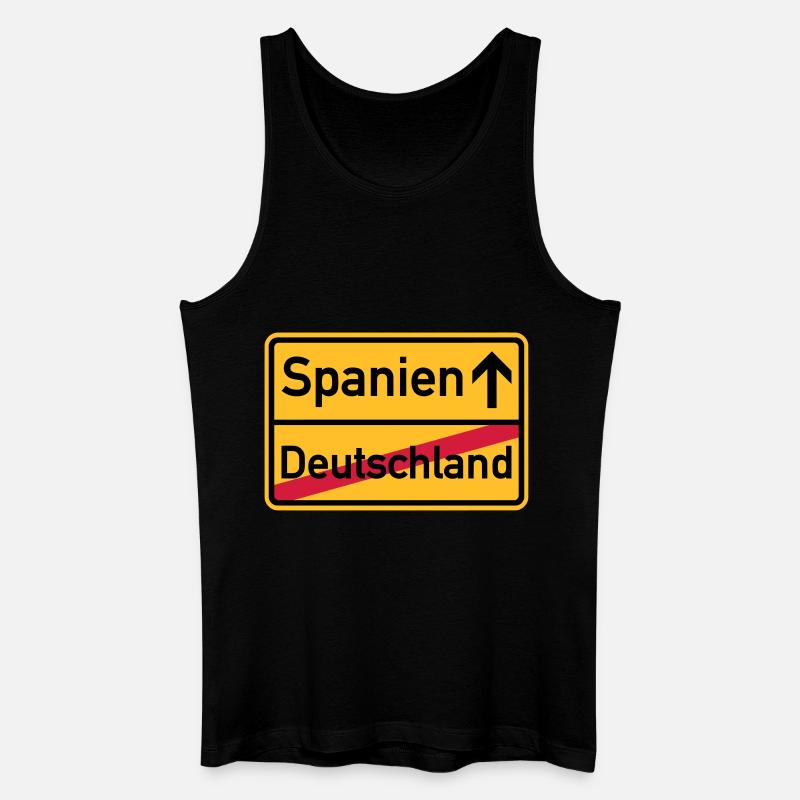 Spanien - Männer Bio Tank Top - Schwarz