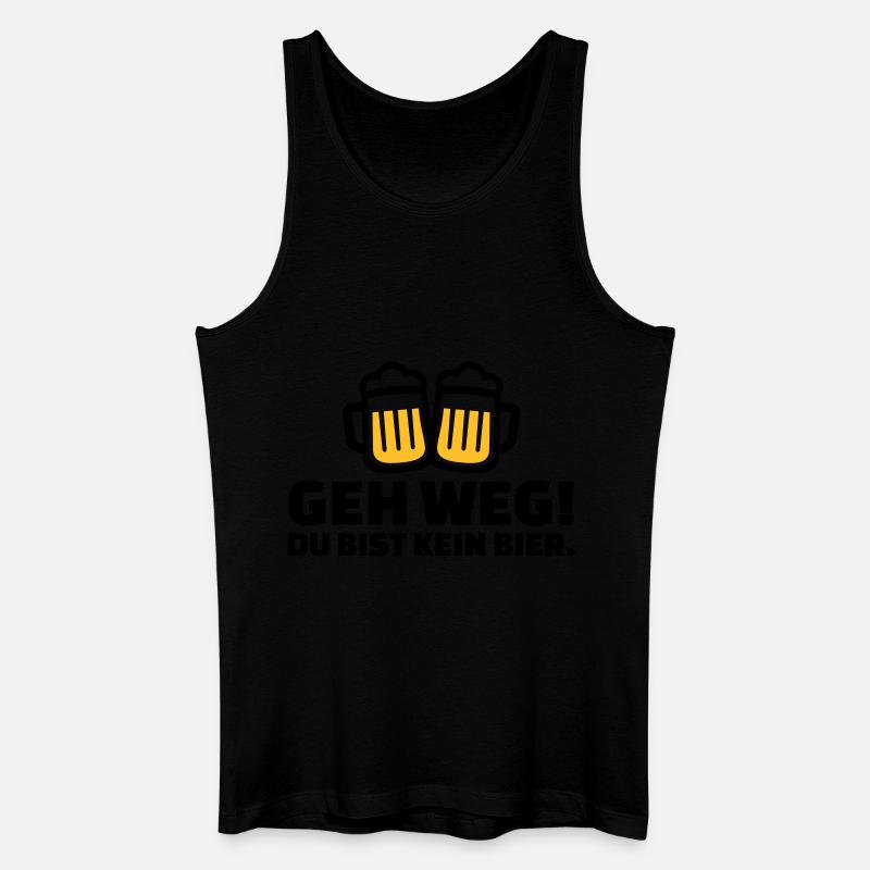 Bier - Männer Bio Tank Top - Schwarz