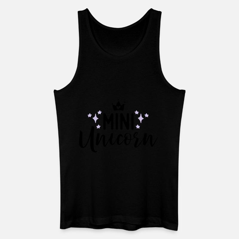 Unicorn - Männer Bio Tank Top - Schwarz
