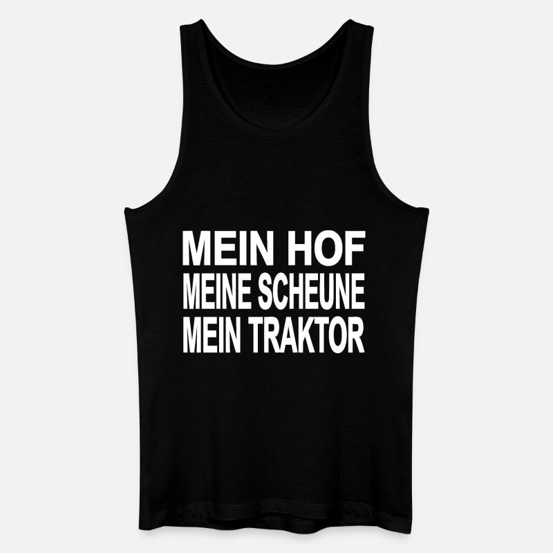 Traktor - Männer Bio Tank Top - Schwarz
