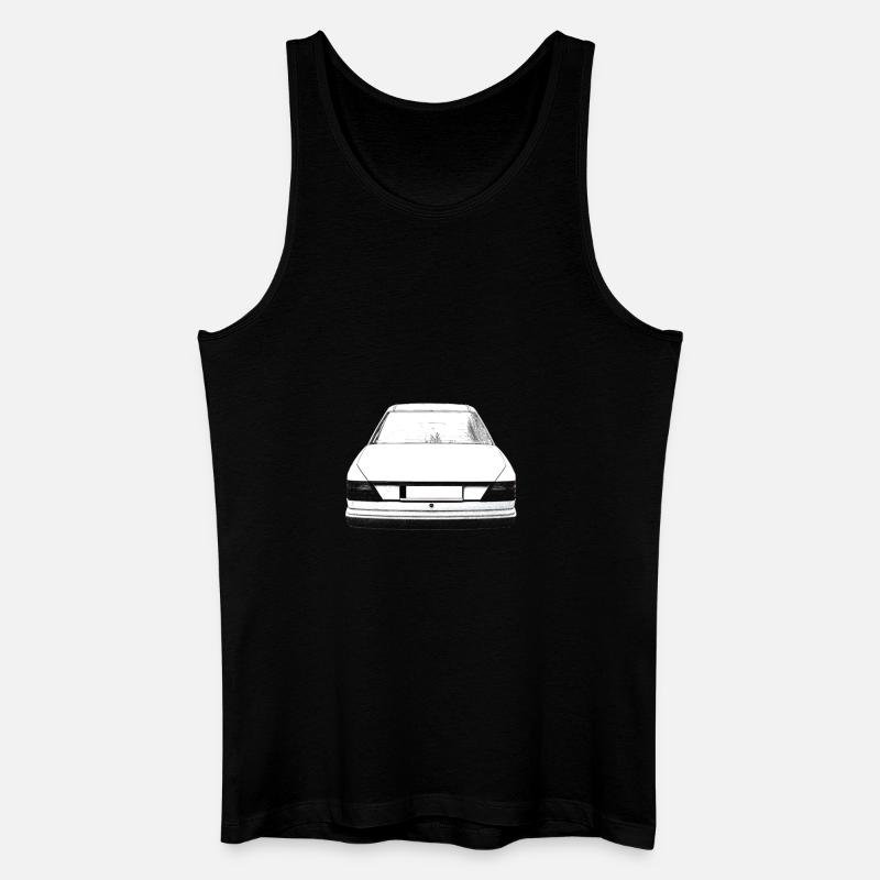 w124 back - Männer Bio Tank Top - Schwarz