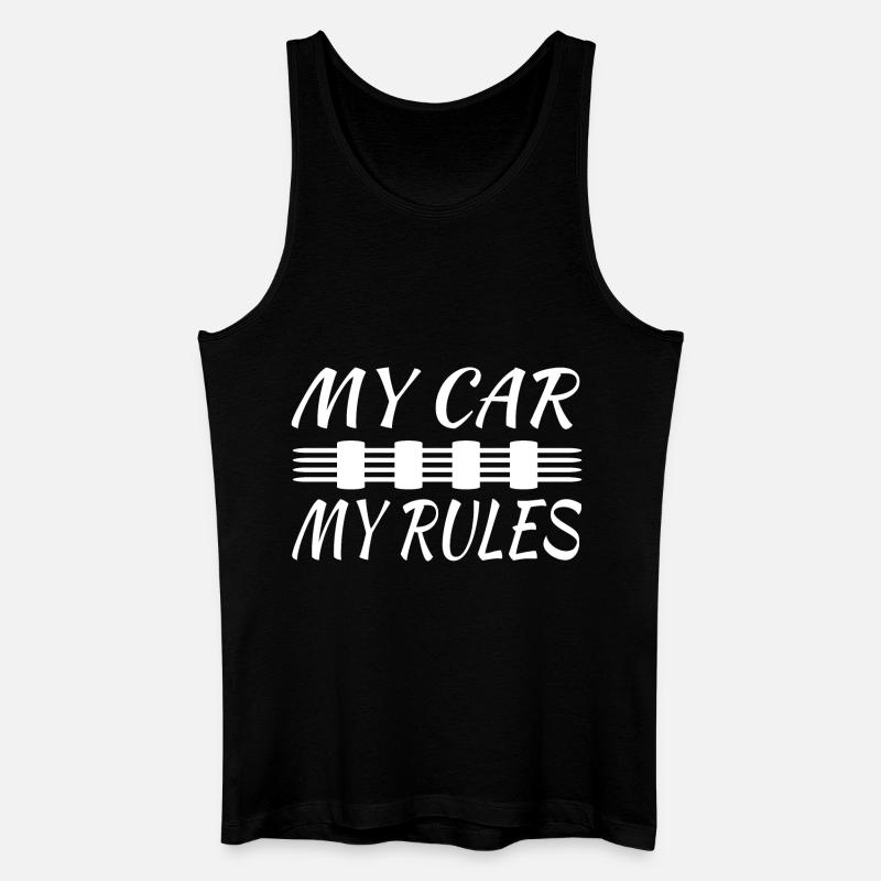 Auto - Männer Bio Tank Top - Schwarz