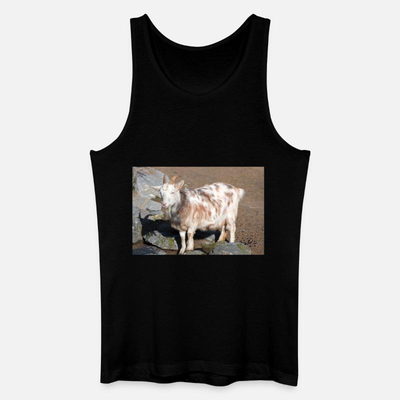 Zwergziege oder Zwergziege - Männer Bio Tank Top - Schwarz