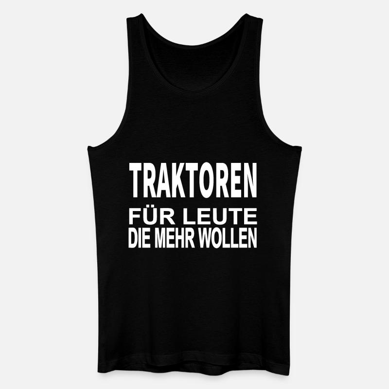 Traktor - Männer Bio Tank Top - Schwarz