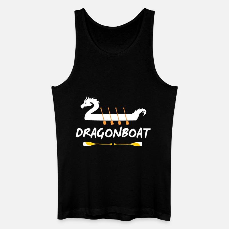Drachenboot-Elemente - Männer Bio Tank Top - Schwarz