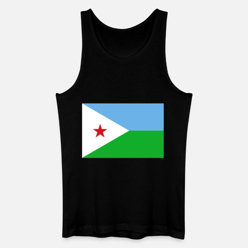 Dschibuti - Männer Bio Tank Top - Schwarz