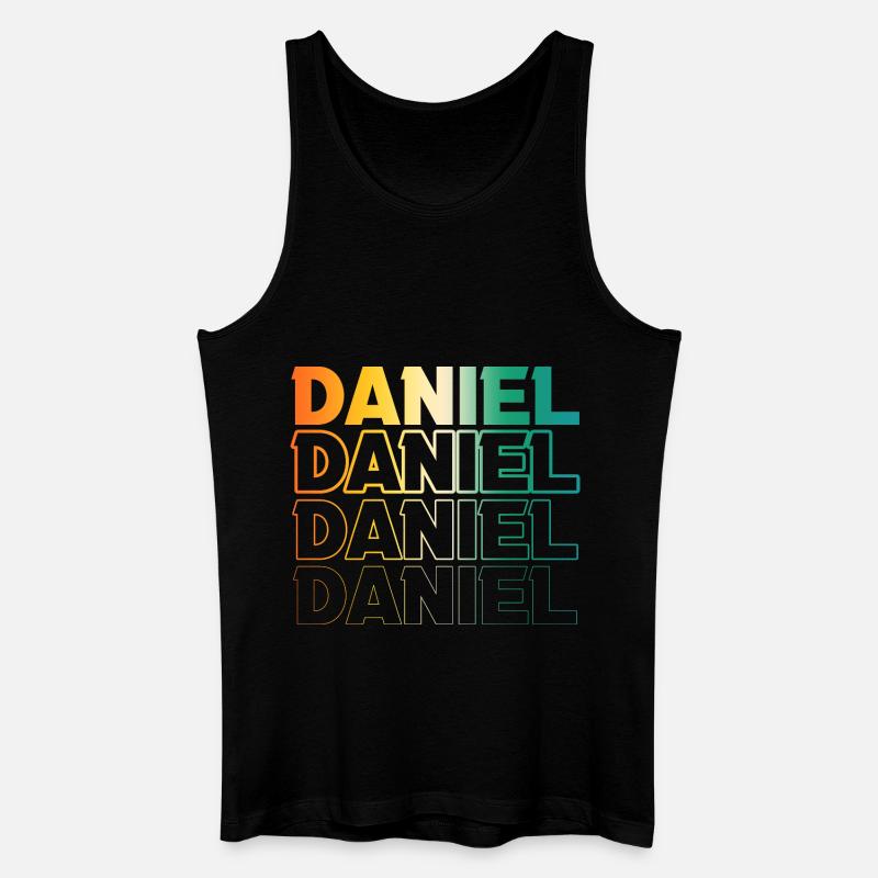 Daniel - Männer Bio Tank Top - Schwarz