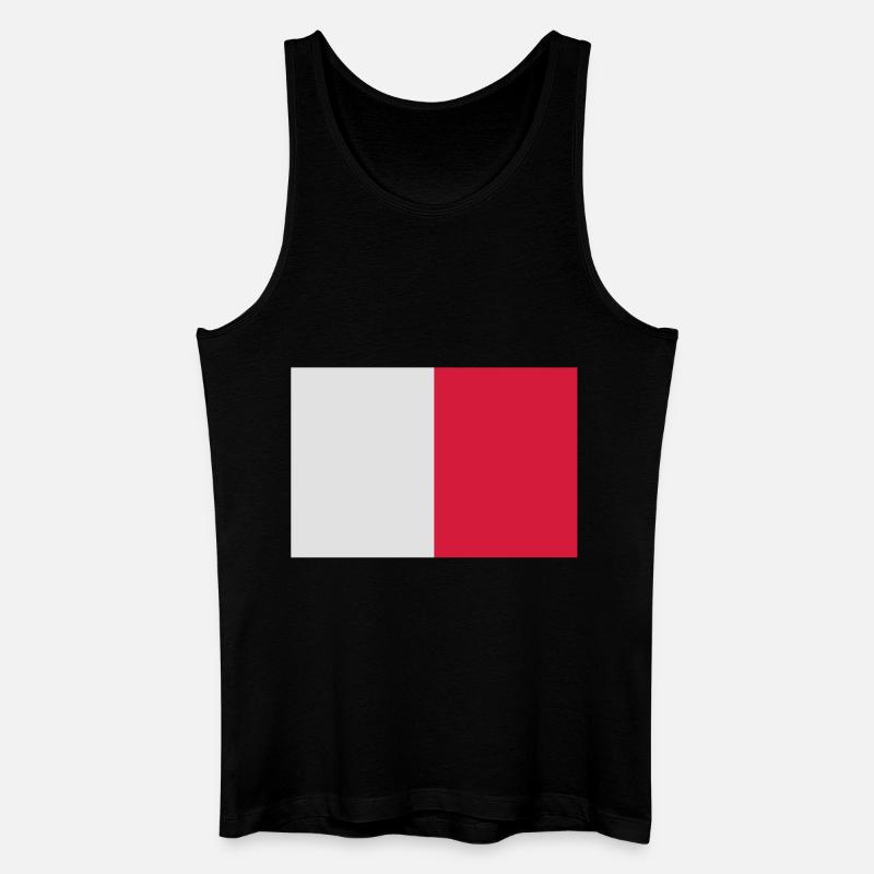 Malta - Männer Bio Tank Top - Schwarz