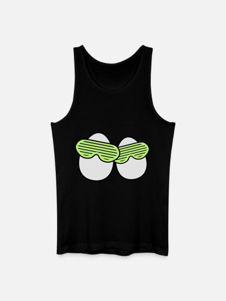 Funky Eggs - Débardeur bio Homme - noir