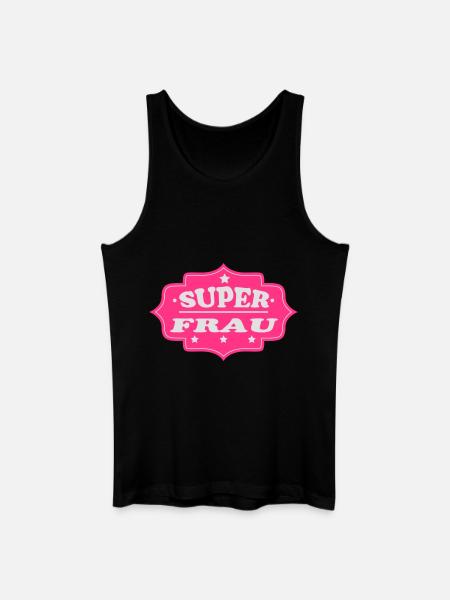 Super frau - Débardeur bio Homme - noir