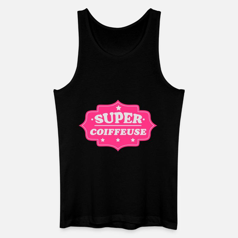 Super coiffeuse - Männer Bio Tank Top - Schwarz