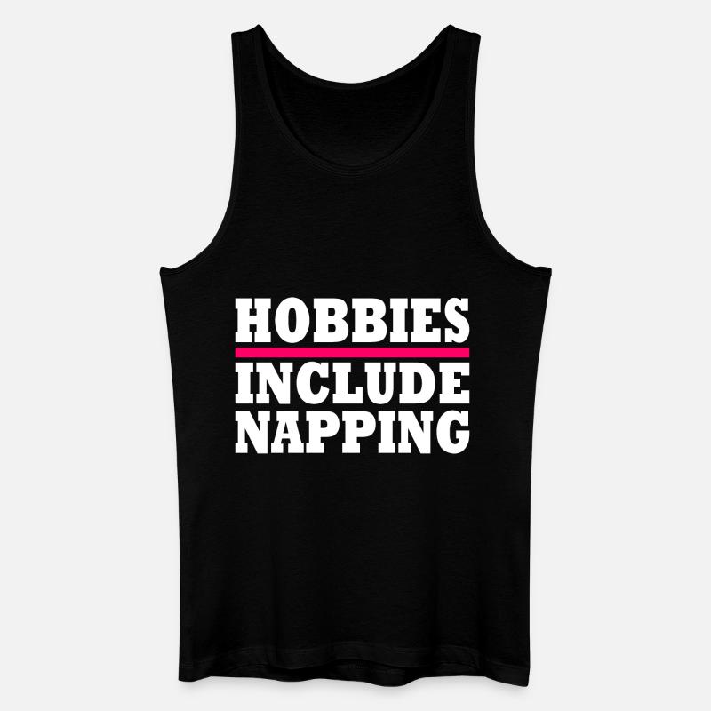 Hobbies include napping - Débardeur bio Homme - noir