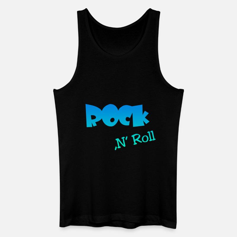 Rock n Roll - Männer Bio Tank Top - Schwarz