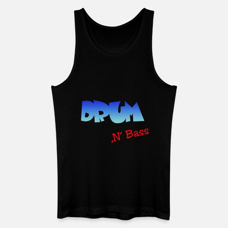 Drum n Bass, Techno, Minimal - Männer Bio Tank Top - Schwarz