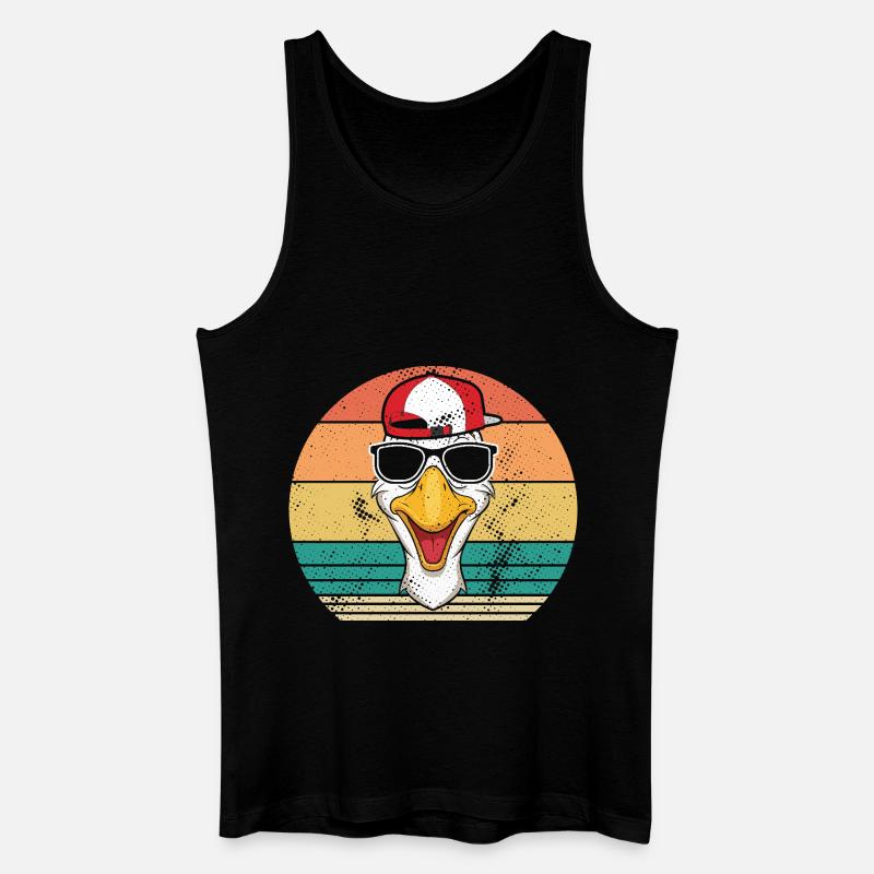 Gans - Männer Bio Tank Top - Schwarz