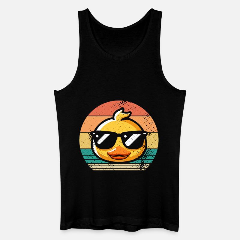 Enten - Männer Bio Tank Top - Schwarz
