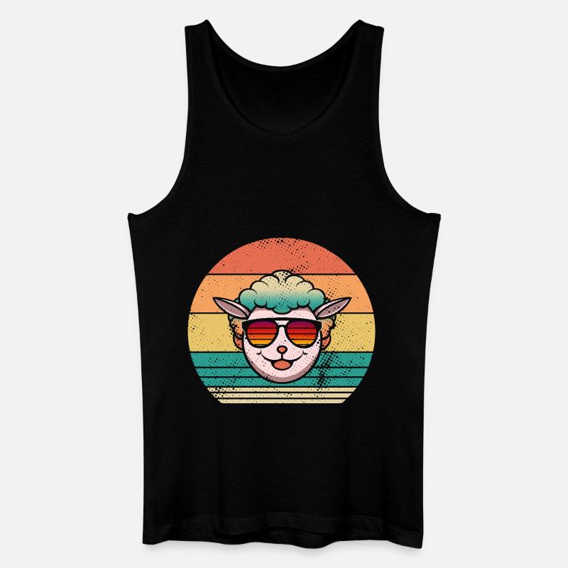 Schäfer Schaf - Männer Bio Tank Top - Schwarz