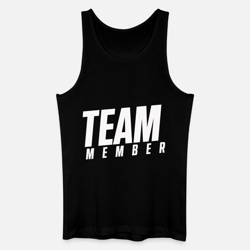 team member - Männer Bio Tank Top - Schwarz