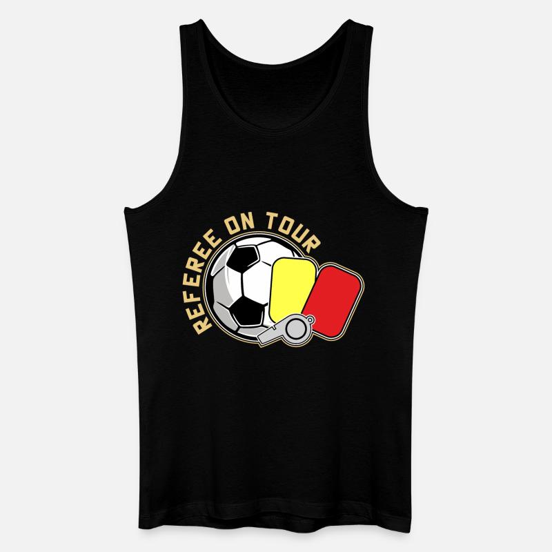 Referee - Männer Bio Tank Top - Schwarz